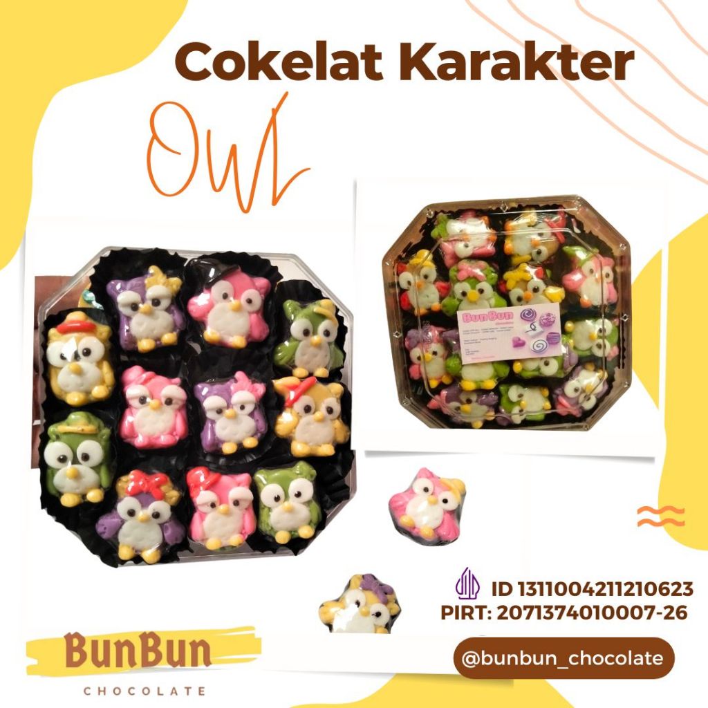 

Cokelat Karakter Owl