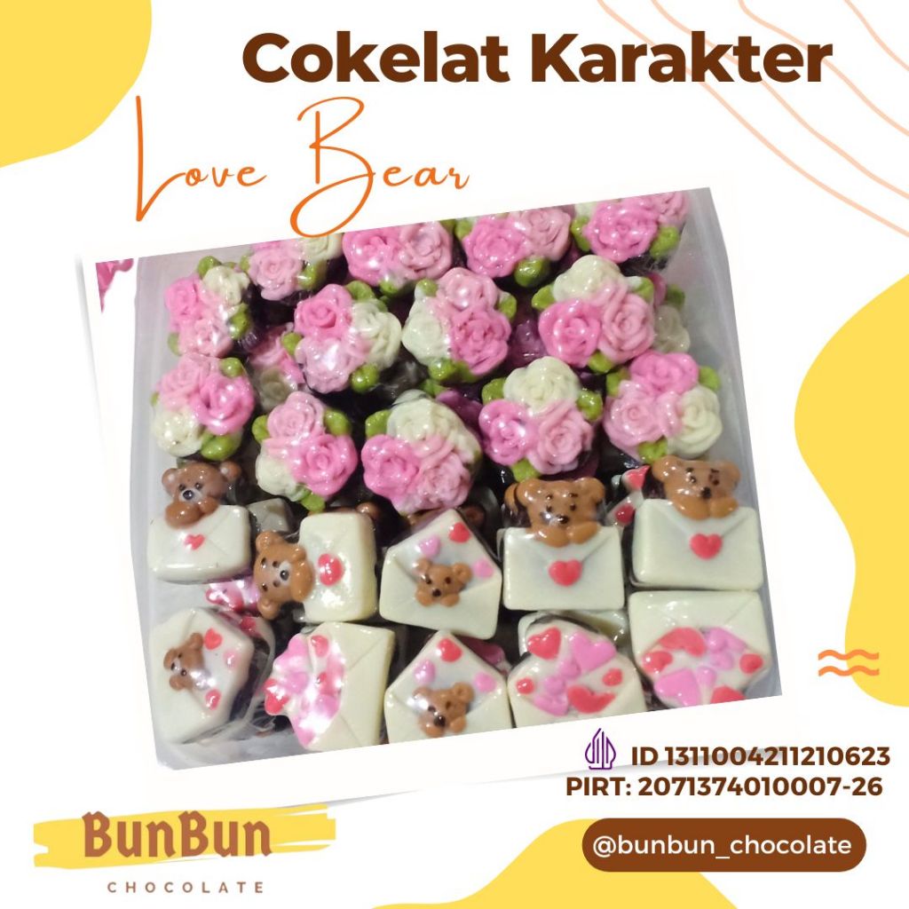 

Cokelat karakter Love Bear