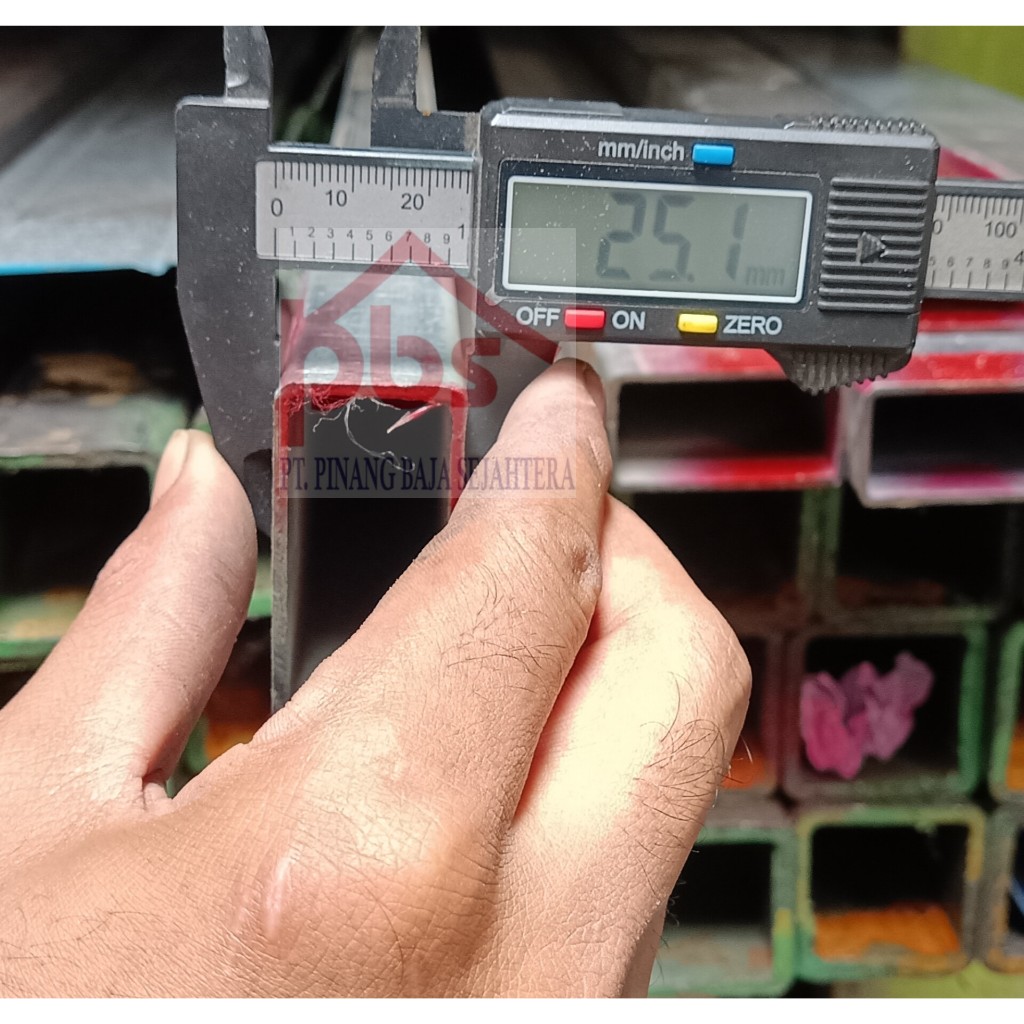 [KARGO] BESI HOLLOW GALVANIS 25 x 50 (1.0mm 1.3mm) / HOLO KOTAK