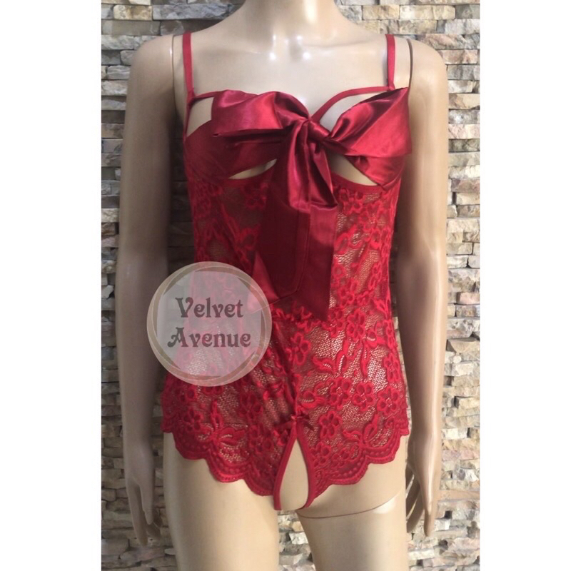 Teddies Bodysuit Lingerie Seksi Sexy Murah Lingeri Transparan Open Crotch Maya Super Sexi