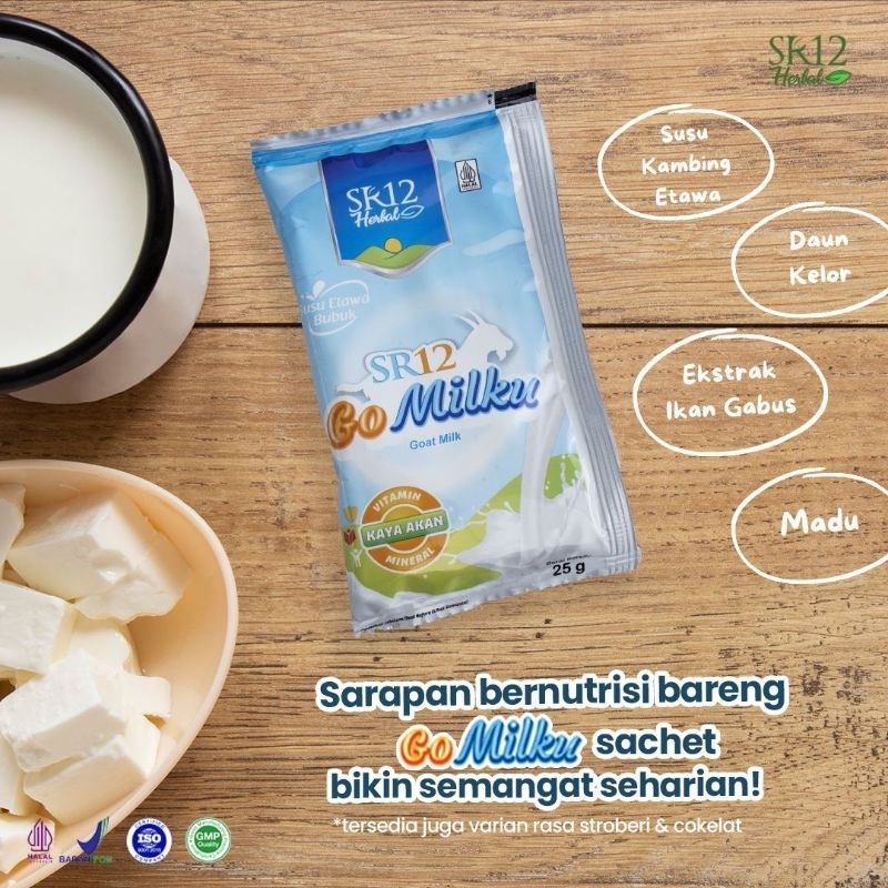 

GO MILKU SR12 SACHET TERMURAH/ SUSU KAMBING ETAWA PREMIUM / SACHETAN / MURAH / SUSU KESEHATAN / COKLAT / VANILA / STROBERI