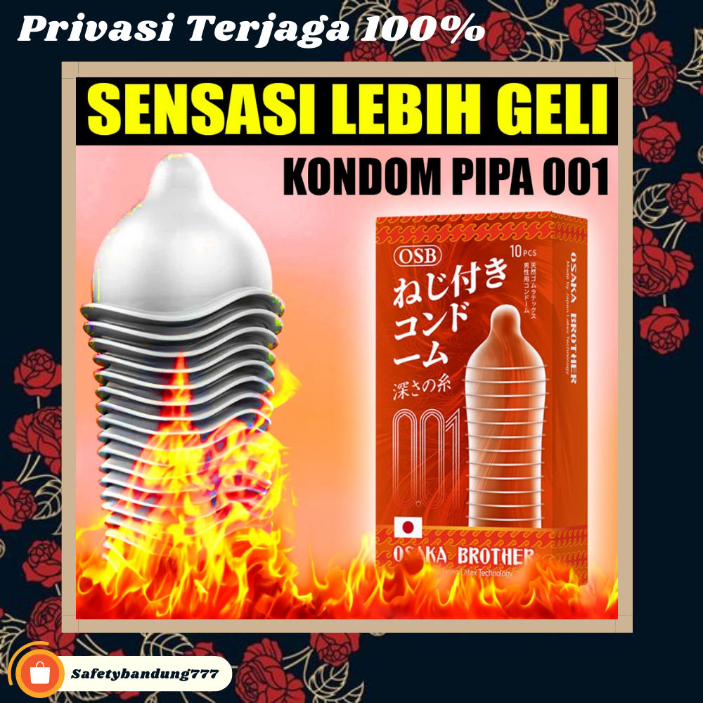 Kondom Pria 001 Berduri dan Bersisik - Men Condom 001 Dotted Rubbed - Kualitas Premium - OSB Japan C