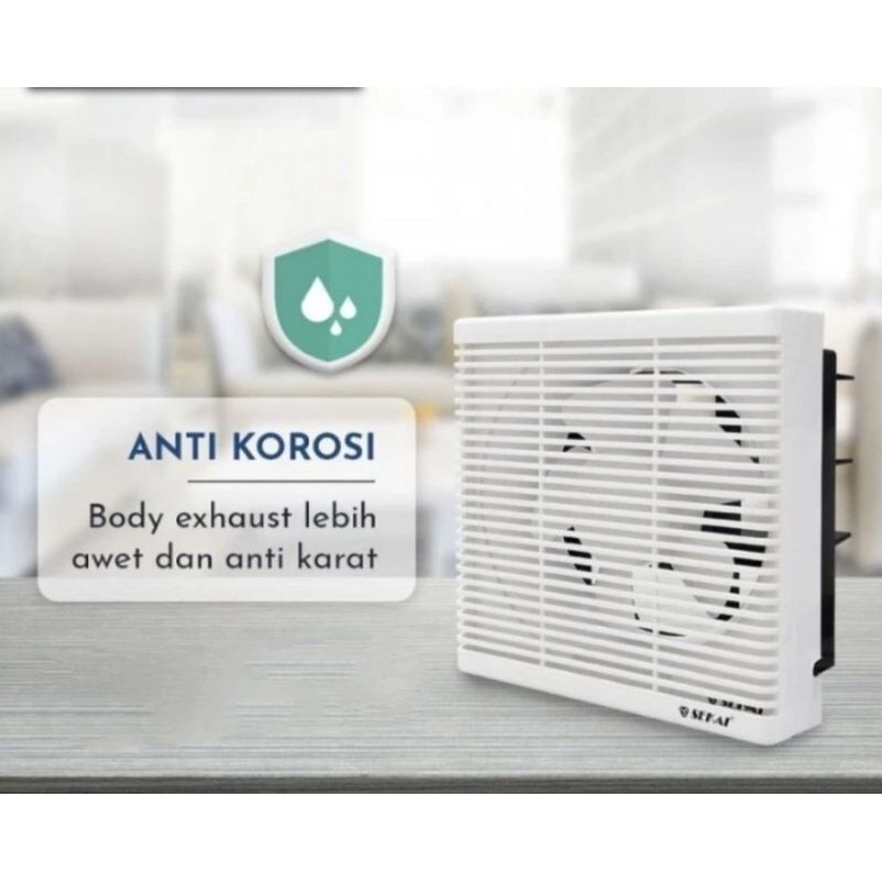 KIPAS ANGIN TEMBOK/EXHAUST FAN SEKAI 10 INCH [ WEF-1090 ]