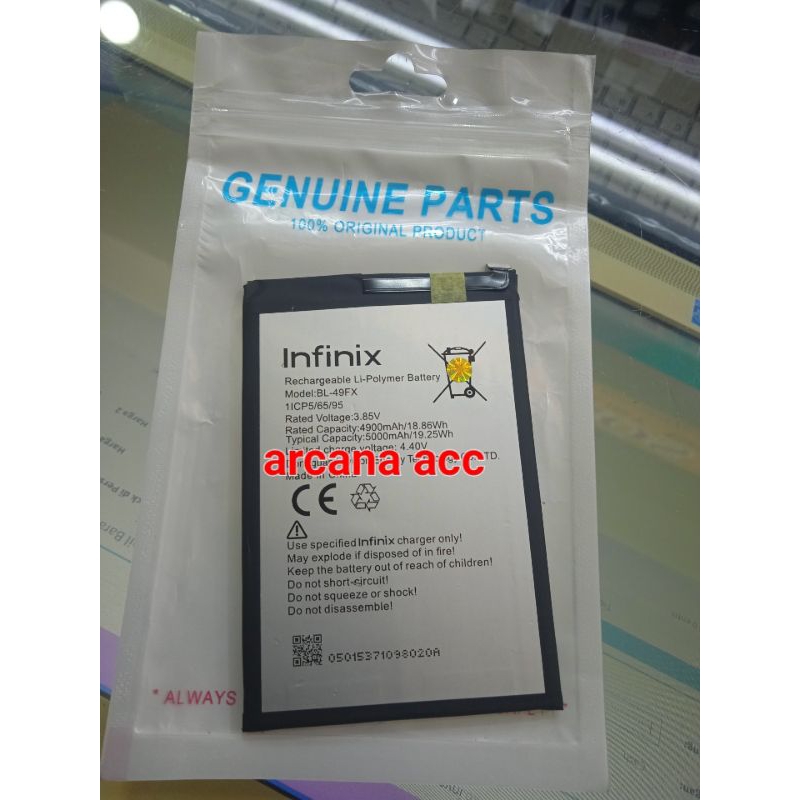 battery baterai Infinix Hot 8 Lite BL-49FX BL49FX ORI NEW