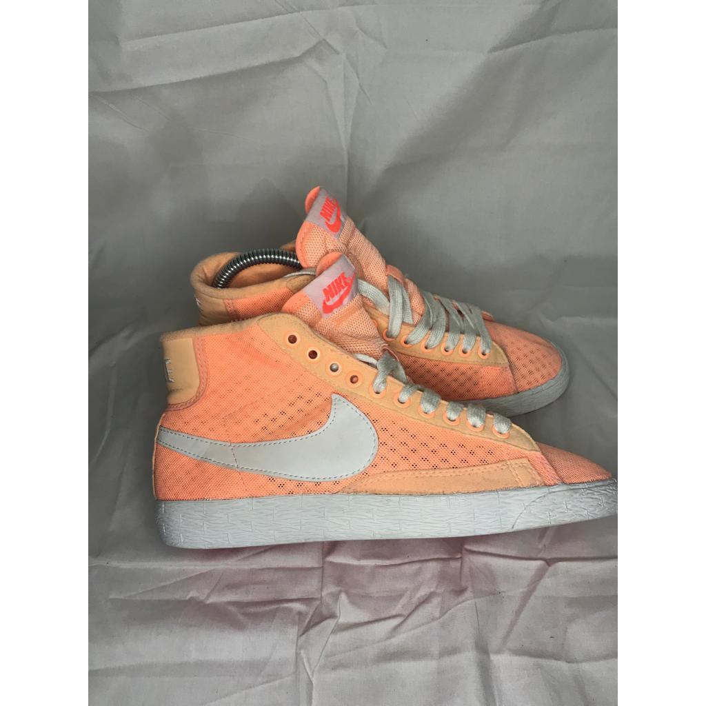Nik3 Blazer Mid Women Mesh Sunset Orange White