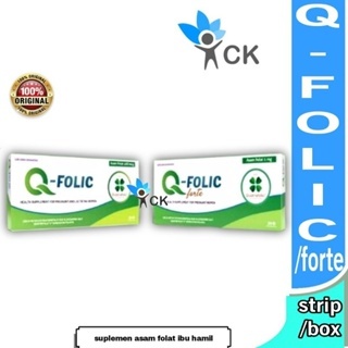 Q-FOLIC / Q-FOLIC FORTE BOX / STRIP - suplemen asam folat