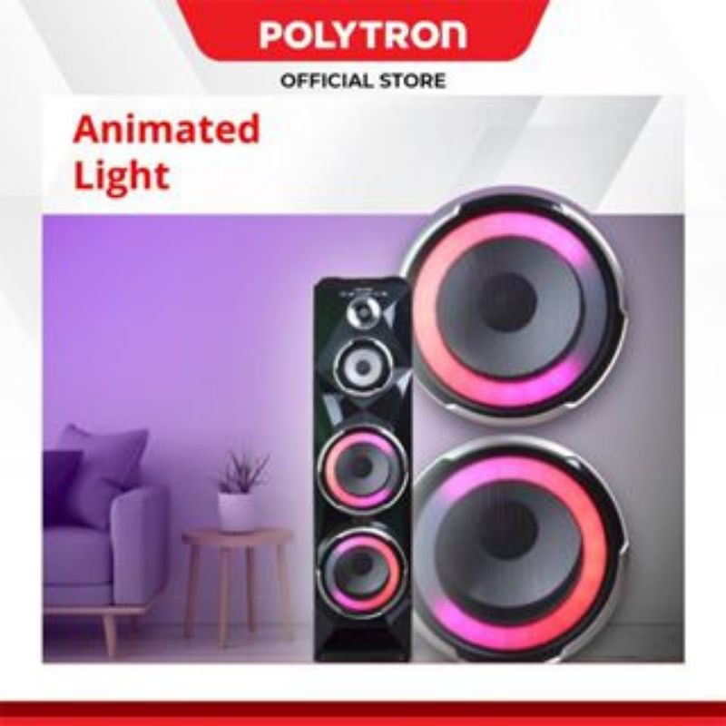 POLYTRON Speaker Active Bluetooth 8 Inchi Single Speaker PAS-8SCA22 Original