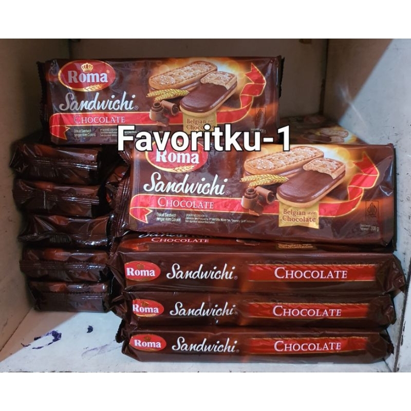 

Roma Sandwich Chocolate Biskuit Sandwich Krim Cokelat by Mayora