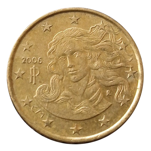 Koin Kuno Italia 10 Euro Cent (tahun acak) | Koin Asing Mancanegara