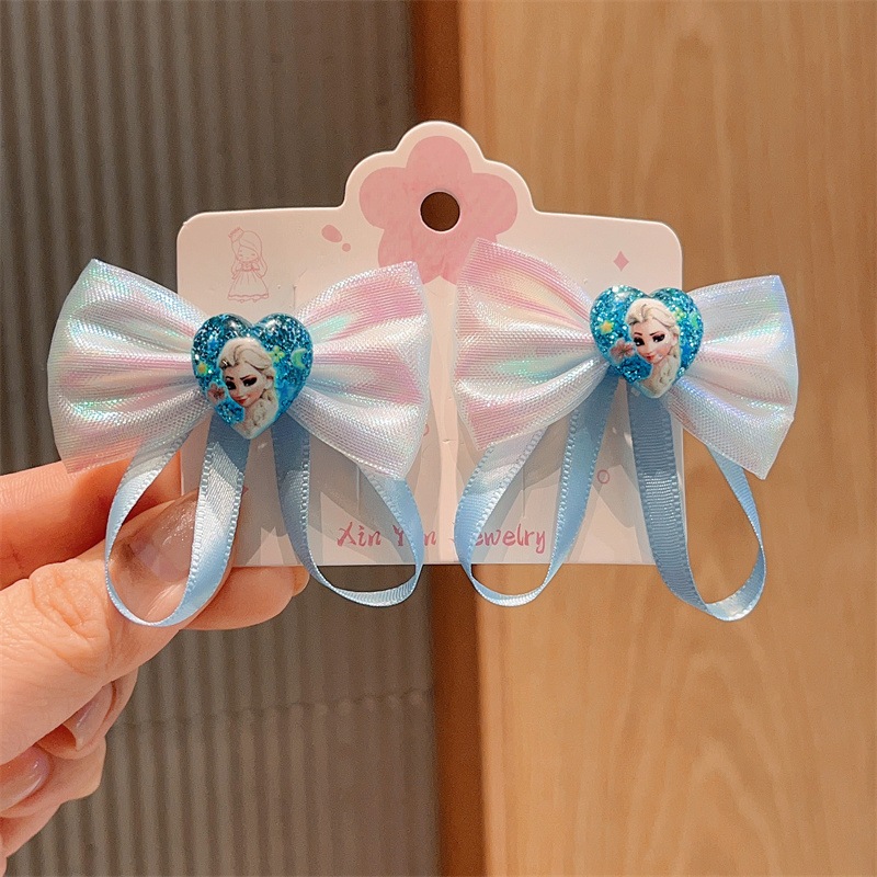 ( JP 16 ) jepit rambut anak perempuan frozen elsa / pita frozen princes elsa / aksesories pita jepit