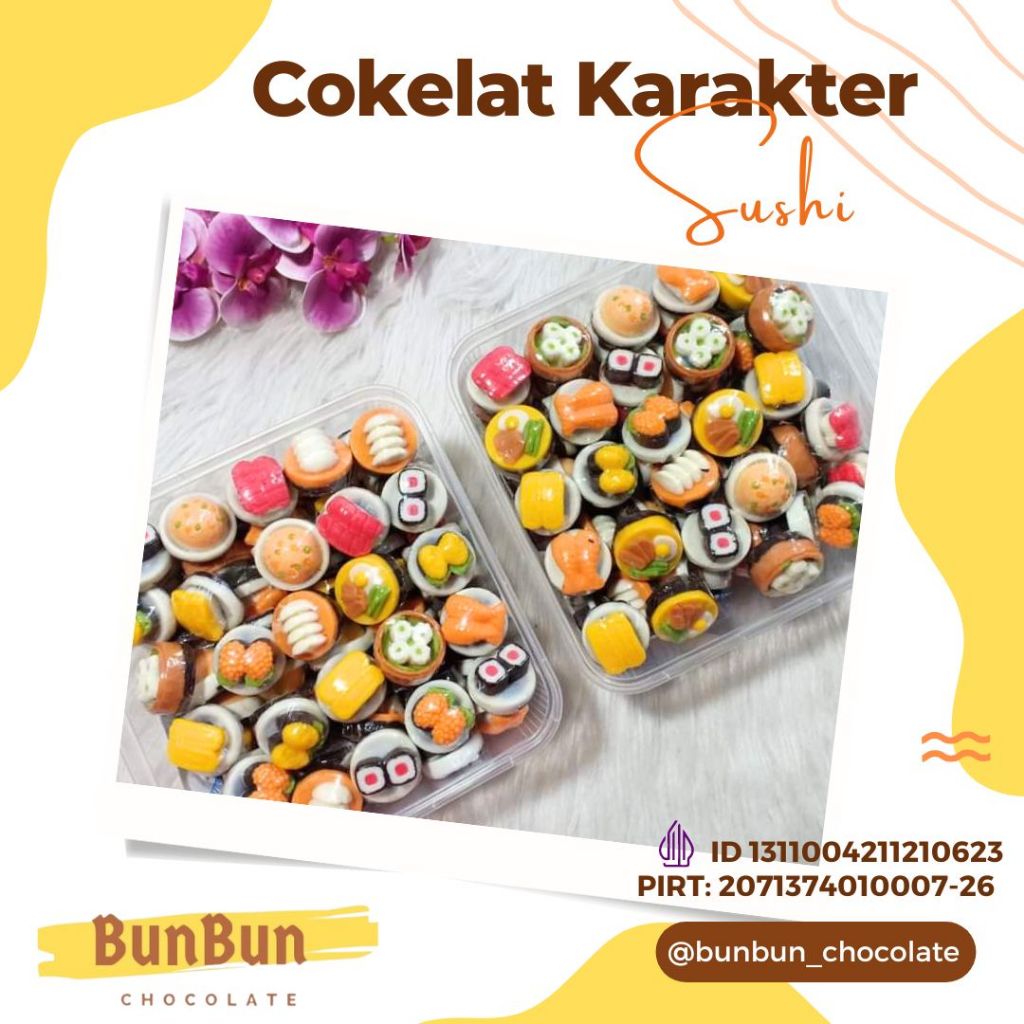 

Cokelat Karakter Sushi