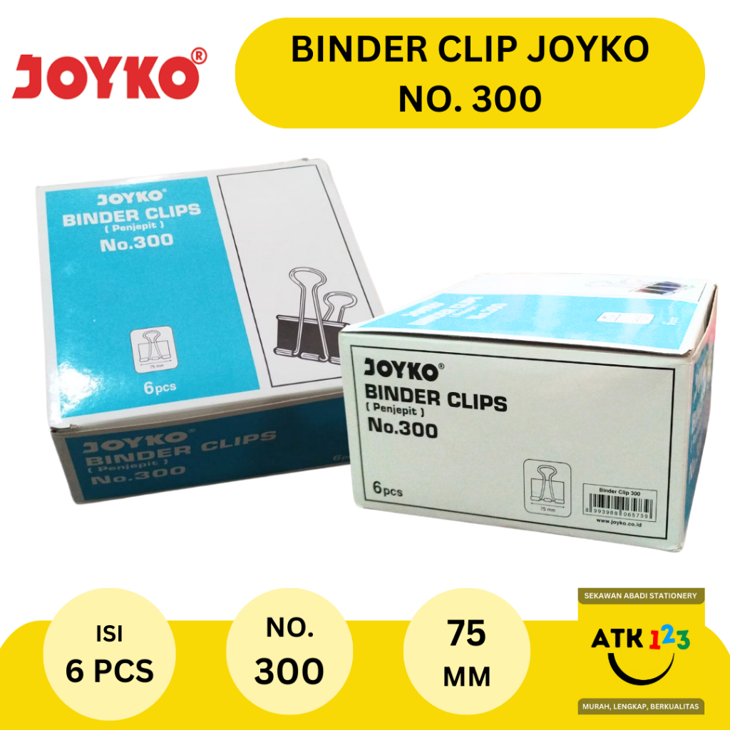 

Binder Clip / Penjepit Kertas / Klip Kertas Joyko No. 300