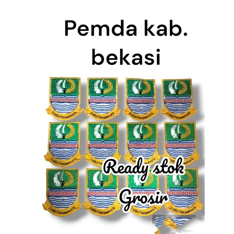 bordir logo Pemda kabupaten Bekasi