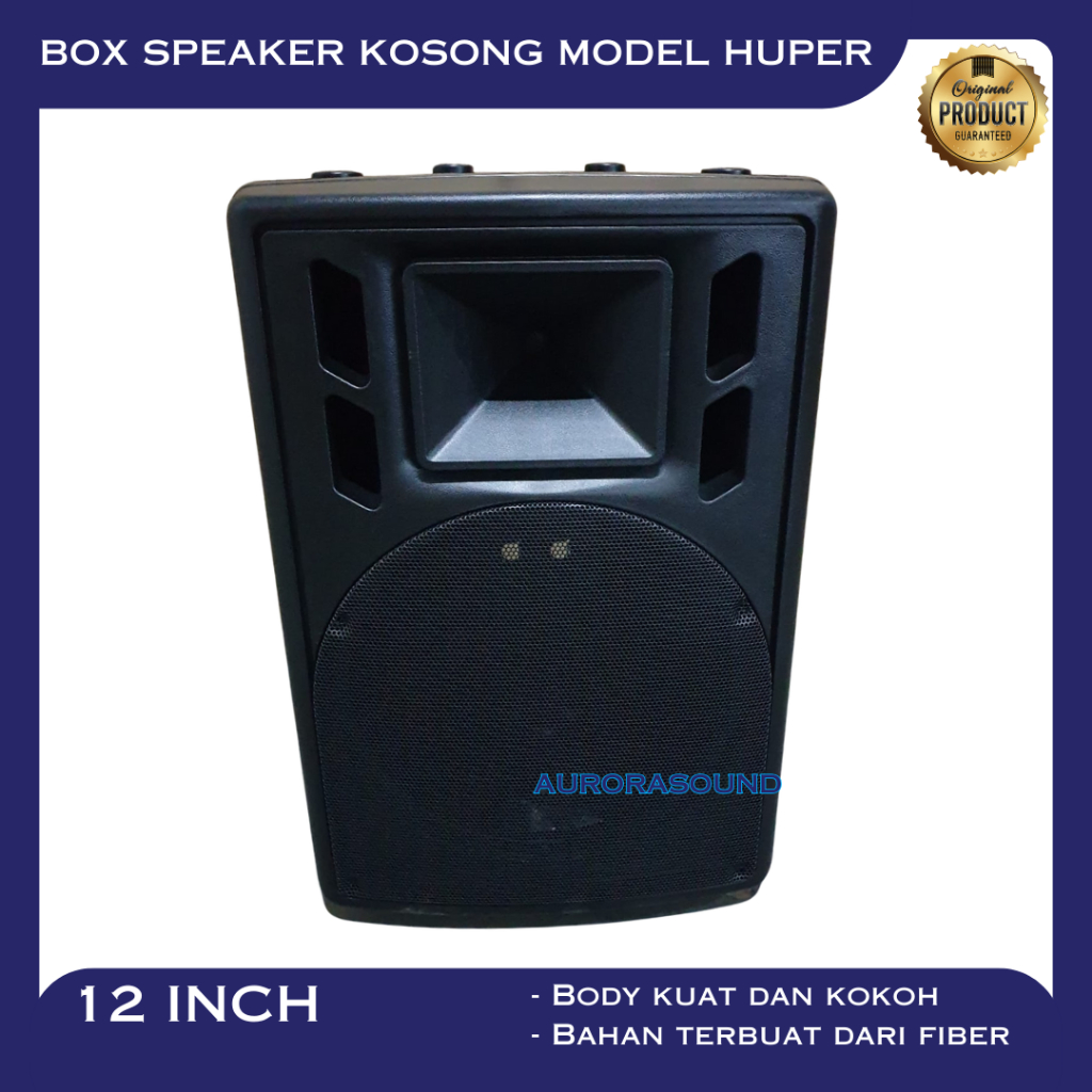BOX SPEAKER MODEL HUPER 12 INCH 12IN 12" BOK KOSONG FIBER PLASTIK ORI
