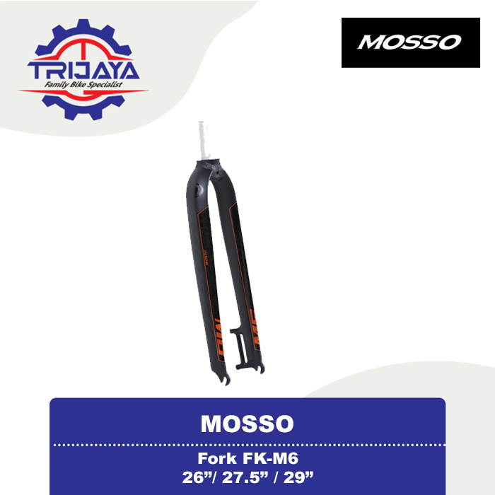 Mosso M6 Fork Rigid Disc Brake Fork Sepeda 26 / 27.5 / 29 Inch