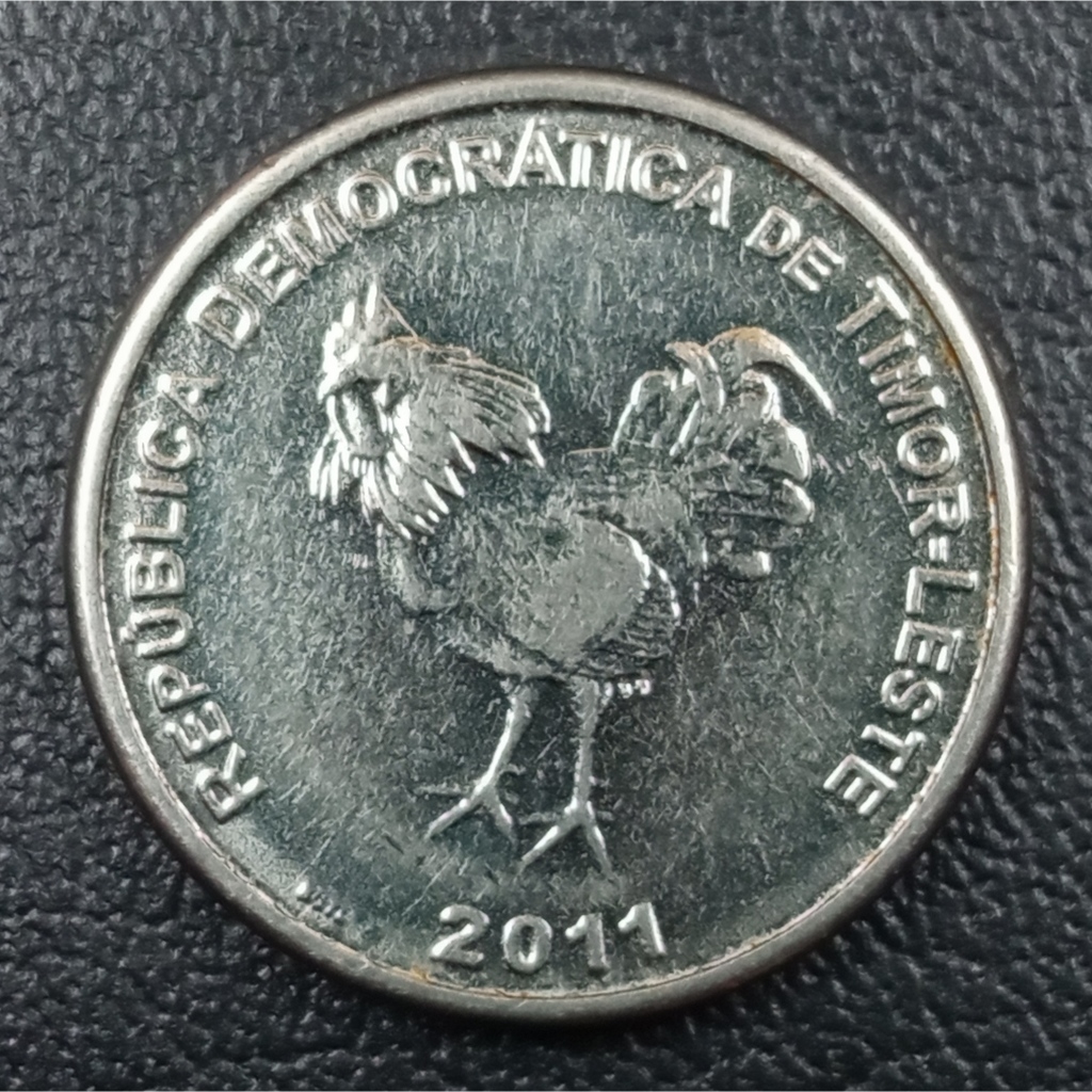 Koin Kuno Timor Leste 10 Centavos Ayam Jago 2003-2017 (tahun acak) | Koin Asing Mancanegara
