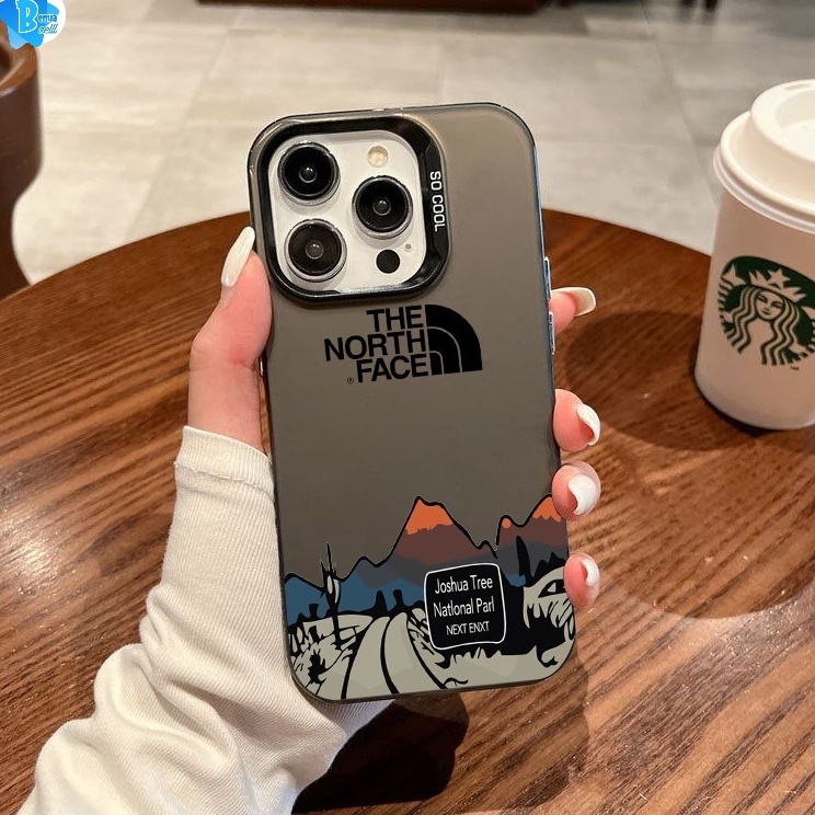 AK SS876 CASE CASING SOFTCASE PELINDUNG HANPHONE PC IMD SILVER PLATE THE NORTH FACE FOR SAMSUNG A3 C