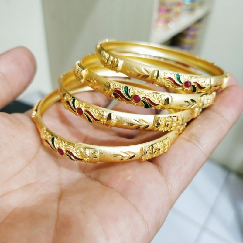 Gelang dubai / bangle lapis mas 24 k