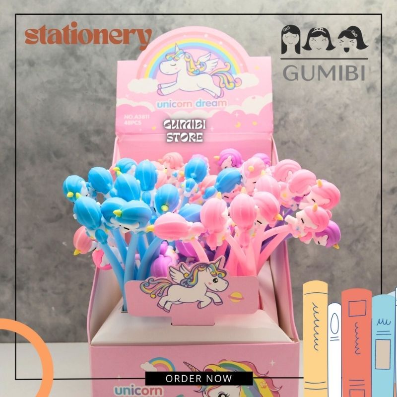 

Pulpen Lentur Goyang Inul Unicorn Kuda Poni Bolpen Jel tanpa tulang