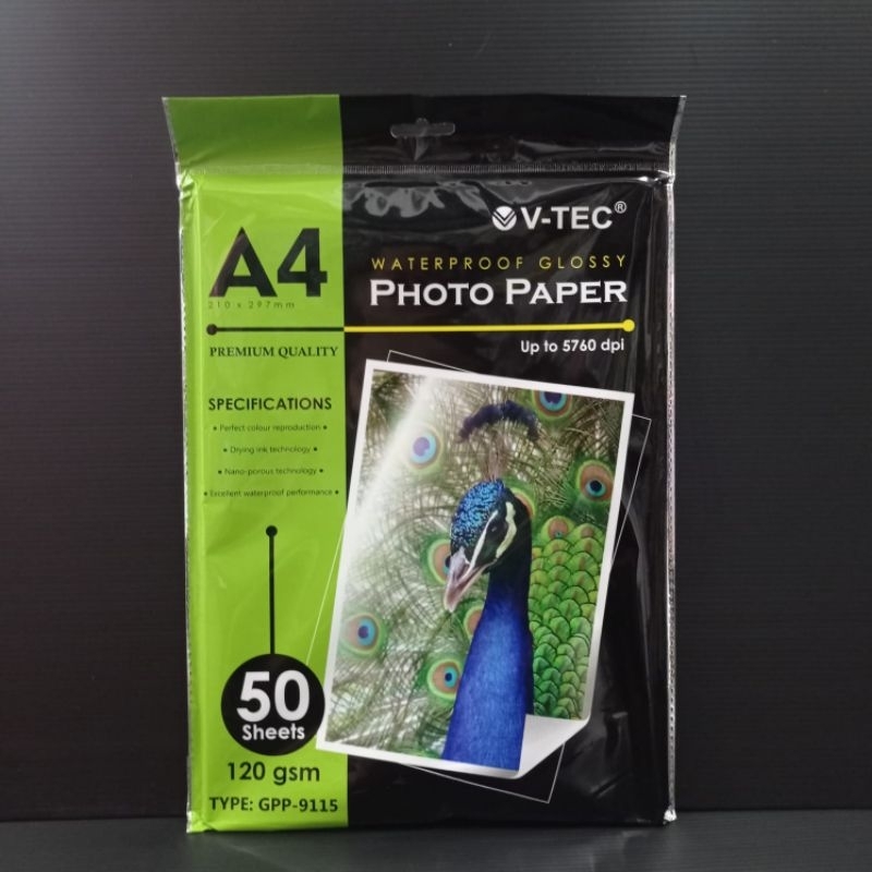 

V-TEC PHOTO PAPER GPP-9115 A4 120GSM