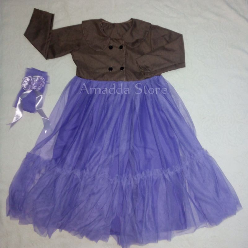 Gamis Princess Anak Katun Madinah Fodu