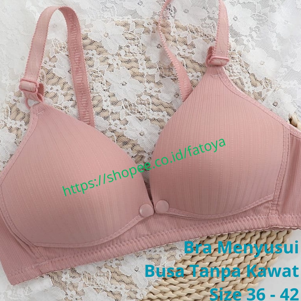 Sikat Sekarang Bra BH Menyusui Busa Tanpa Kawat Bukaan Depan