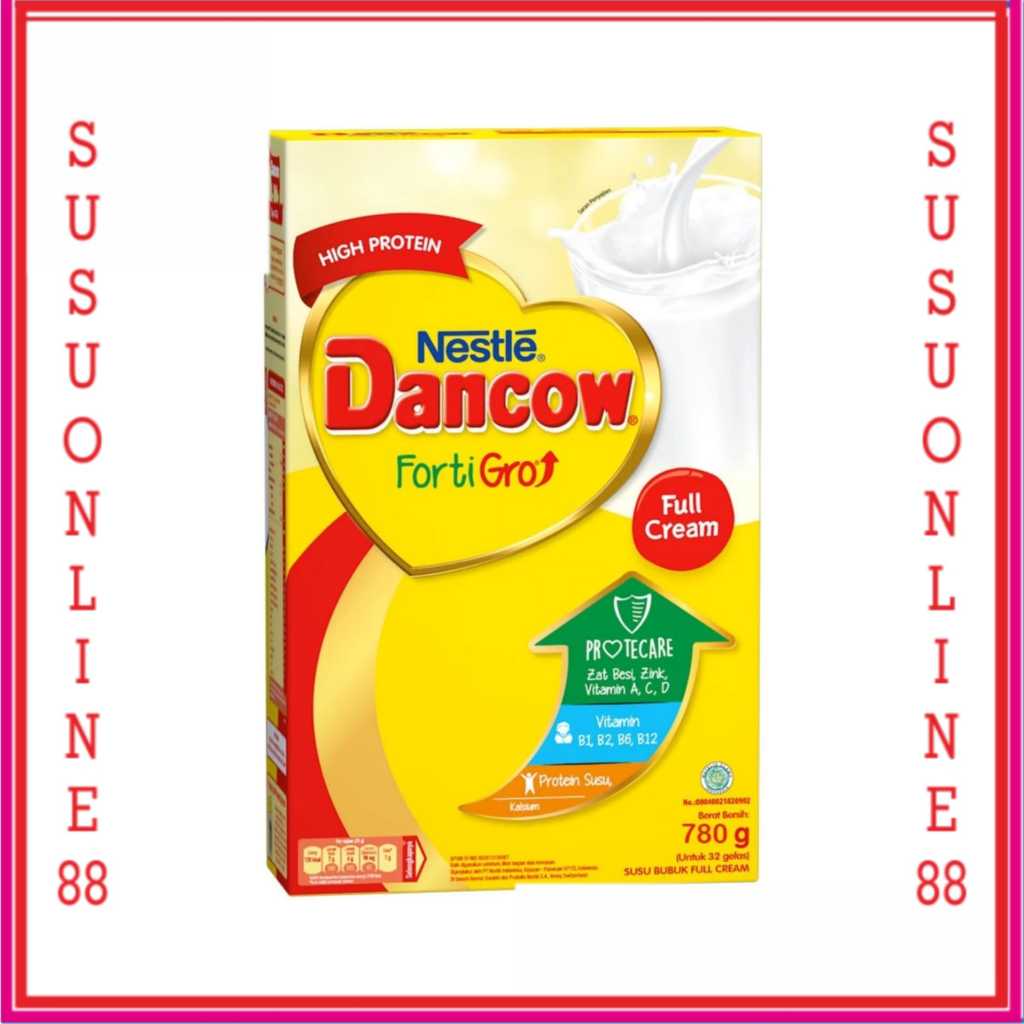 DANCOW FULL CREAM FORTIGRO 780 GRAM SUSU