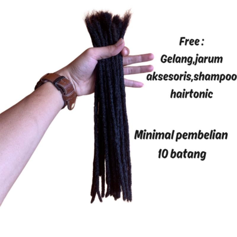 Rambut Gimbal 30cm FREE Aksesoris+Jarum+Hairtonic