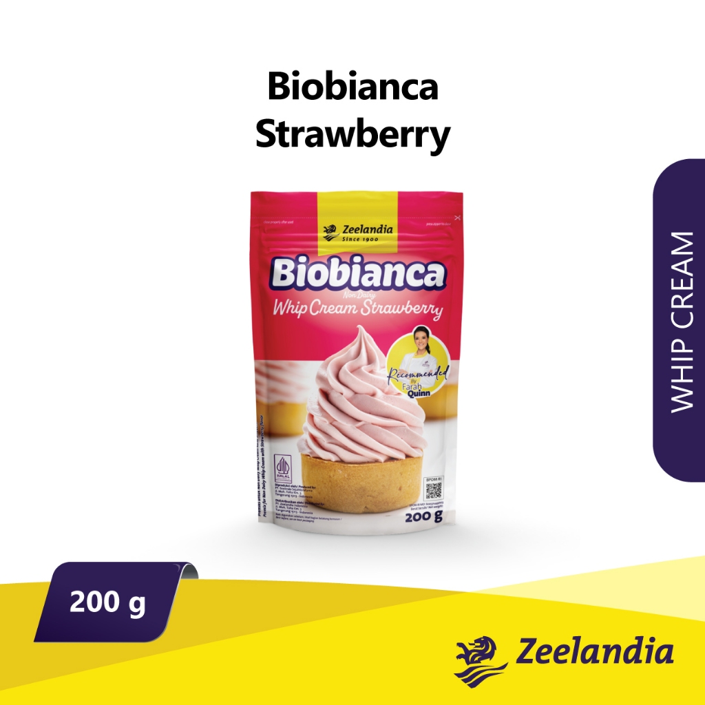 

Biobianca Strawberry 200g - Zeelandia - Whip Cream