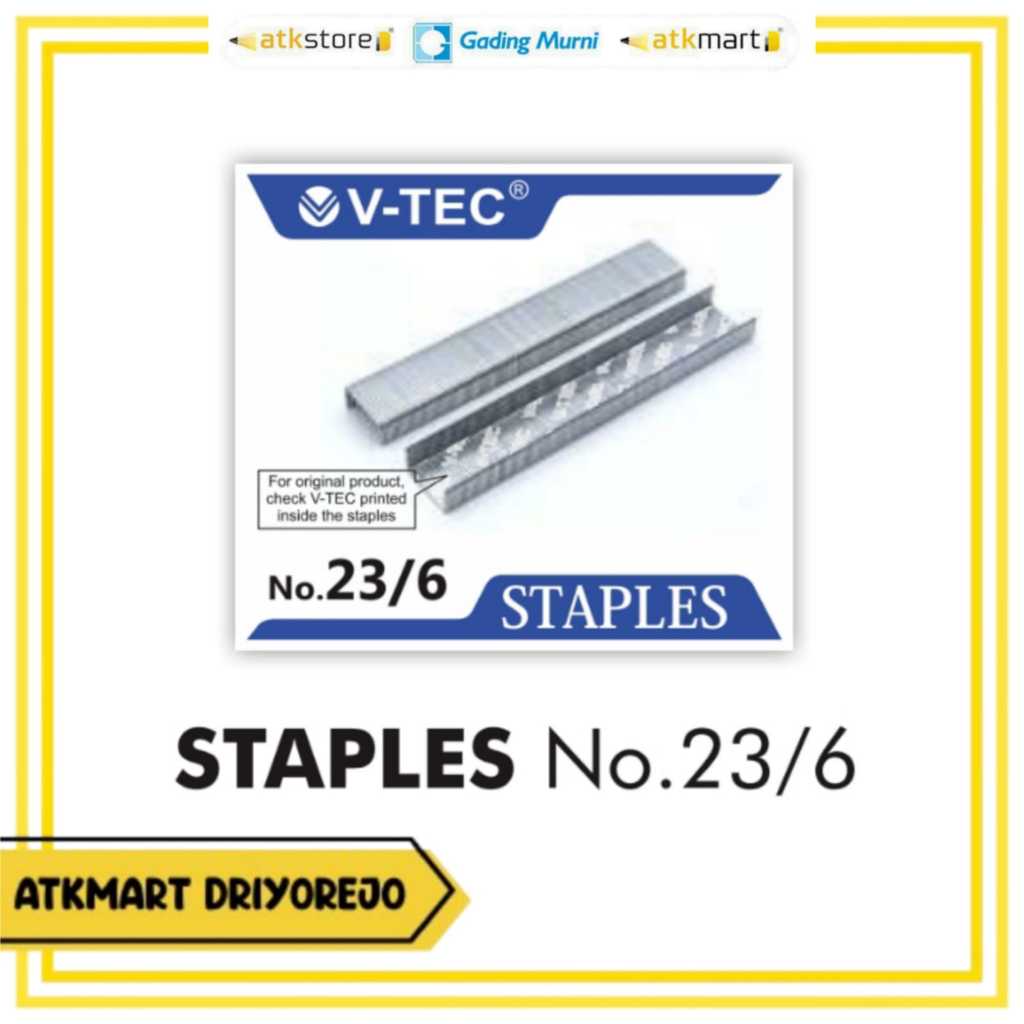 

V-TEC NIECES NO. 23/6 - ISI STAPLER - ISI REFILL STAPLES