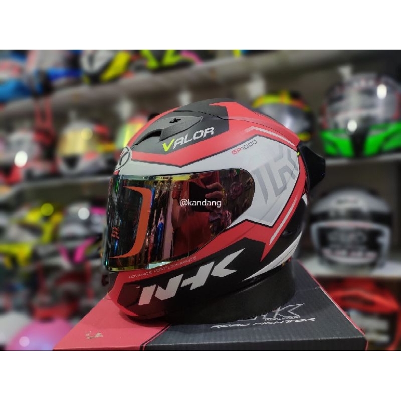 NHK GP-1000 DELTA BLACK RED DOFF PAKET GANTENG