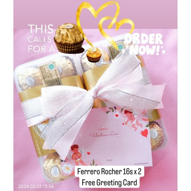 

Coklat Ferrero Rocher T16x2 Import Produksi Terbaru Cocok utk Gift Valentine / Birthday / Ultah / Mother's Day / White Day