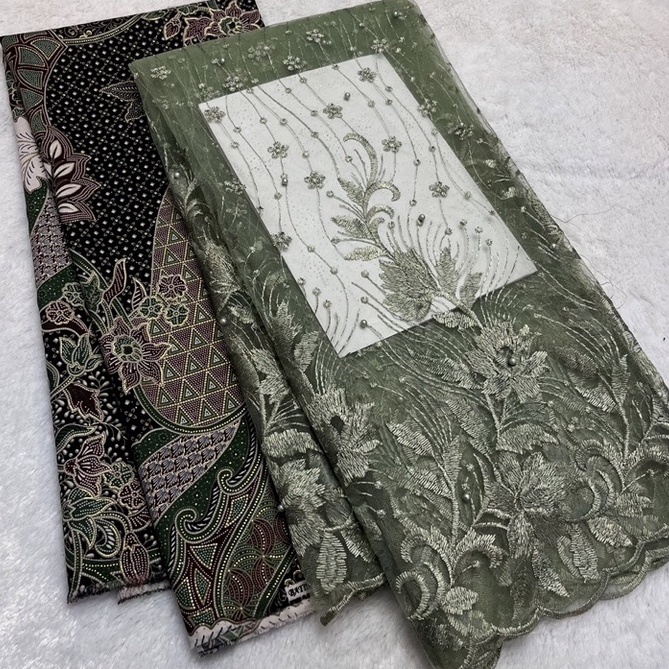 Best Seller SetPaket Kain Bridesmaid Tile bordir Mutiara  Batik