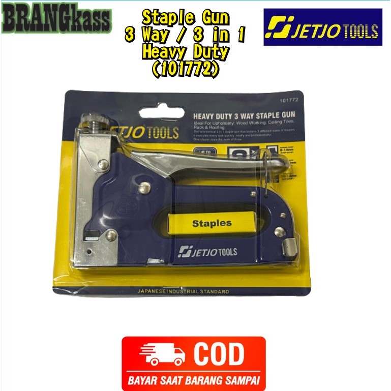 

(101772) 3 in 1 Staple Gun Tracker Staple Tembak 6-14mm JETJO TOOLS / Lakoni pro TERSEDIA PAKET PLUS ISI STAPLE NYA