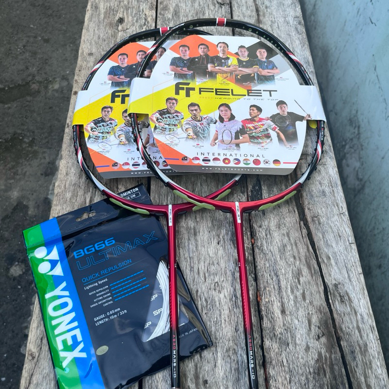 RAKET BADMINTON FELET AEROMARS 10  GALAXYFLARE MAX 32LBS
