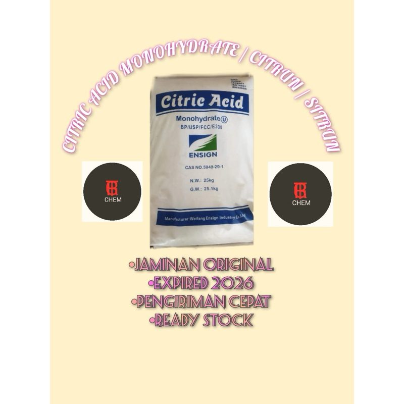 CITRUN / CITRIC ACID SAK 25 KG