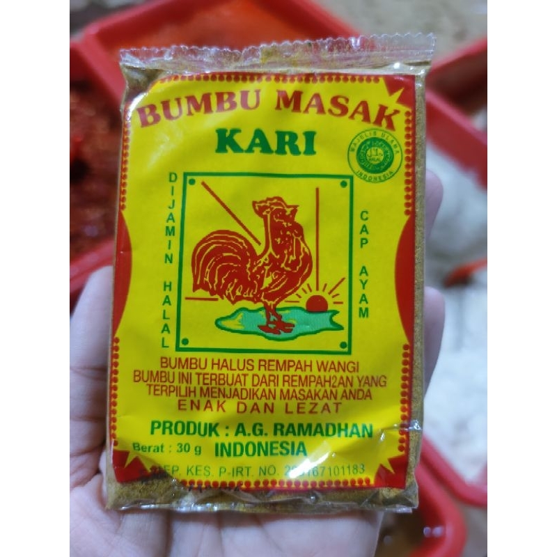

Bumbu Masak Kari Cap Ayam 30 Gram
