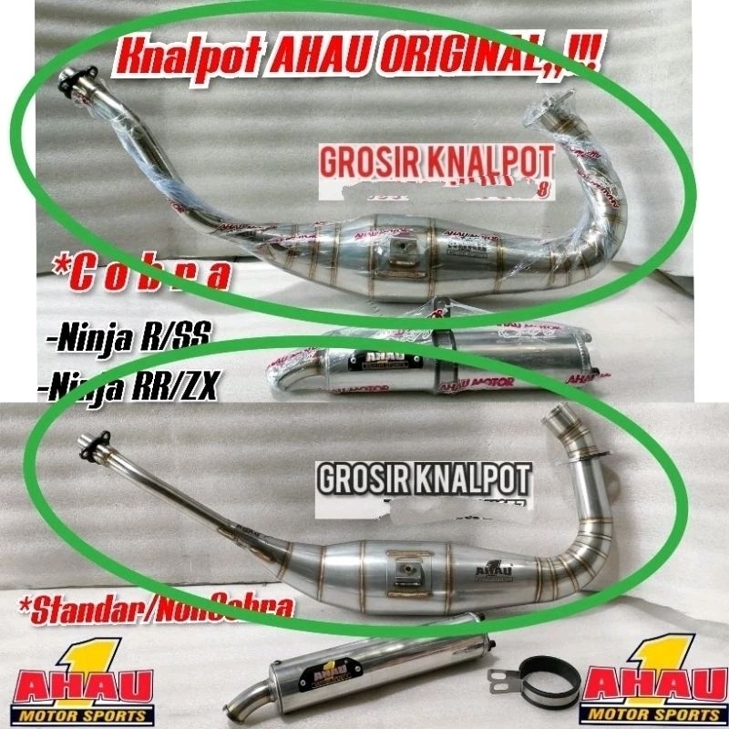 Perut Chamber Knalpot AHAU Ahau1 ORIGINAL Stainles C 41 40 L 39 Model Cobra & NonCobra standar Kawas