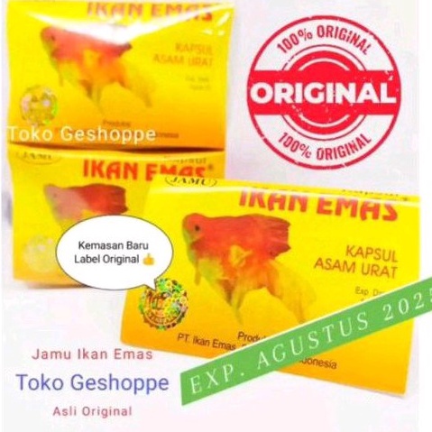 

FSASH SALE Jamu Asam urat pegal linu cap Ikan emas