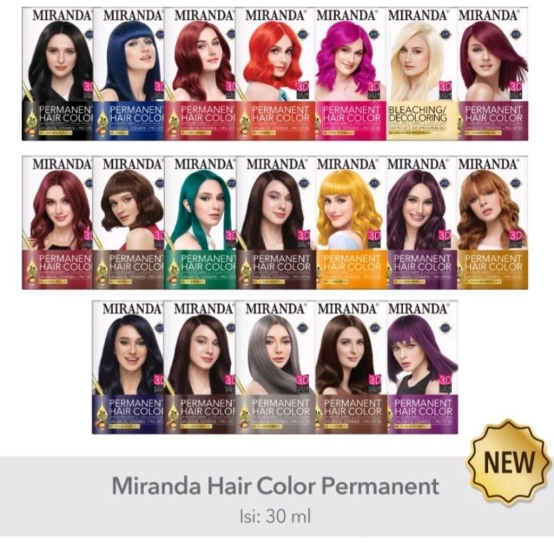 MIRANDA HAIR COLOR 30ml | Pewarna Rambut - Miranda Pewarna rambut | Miranda Hair color