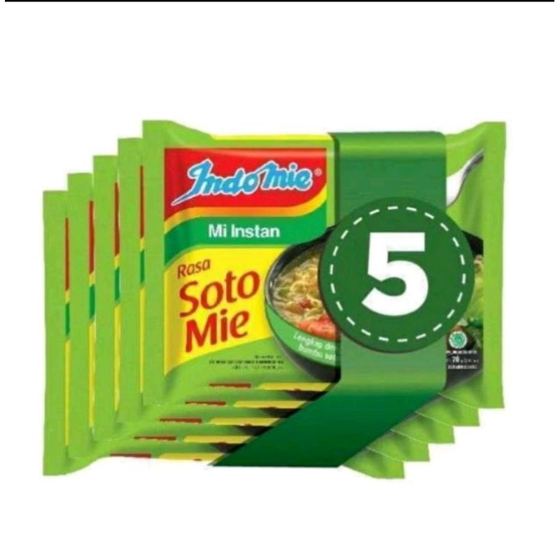 

PROMO!!! MIE INSTAN RASA SOTO 5PCS