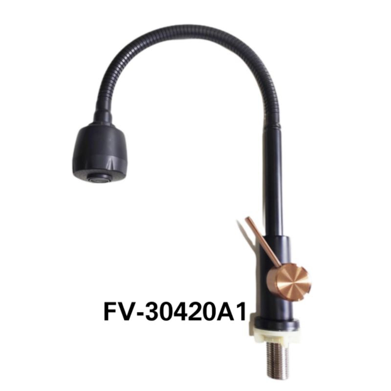 kran cuci piring flexible meja black gold /kran sink hitam gold