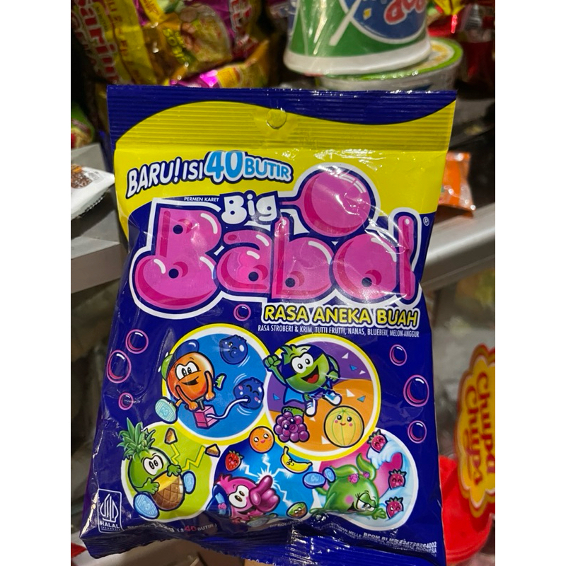 

Permen Big Babol isi 40pcs + 5 / Permen karet Big babol / Permen Karet aneka rasa / Permen karet rasa buah