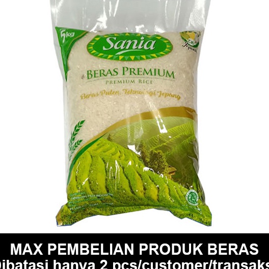 

PROMO SALE SANIA BERAS 5 KG