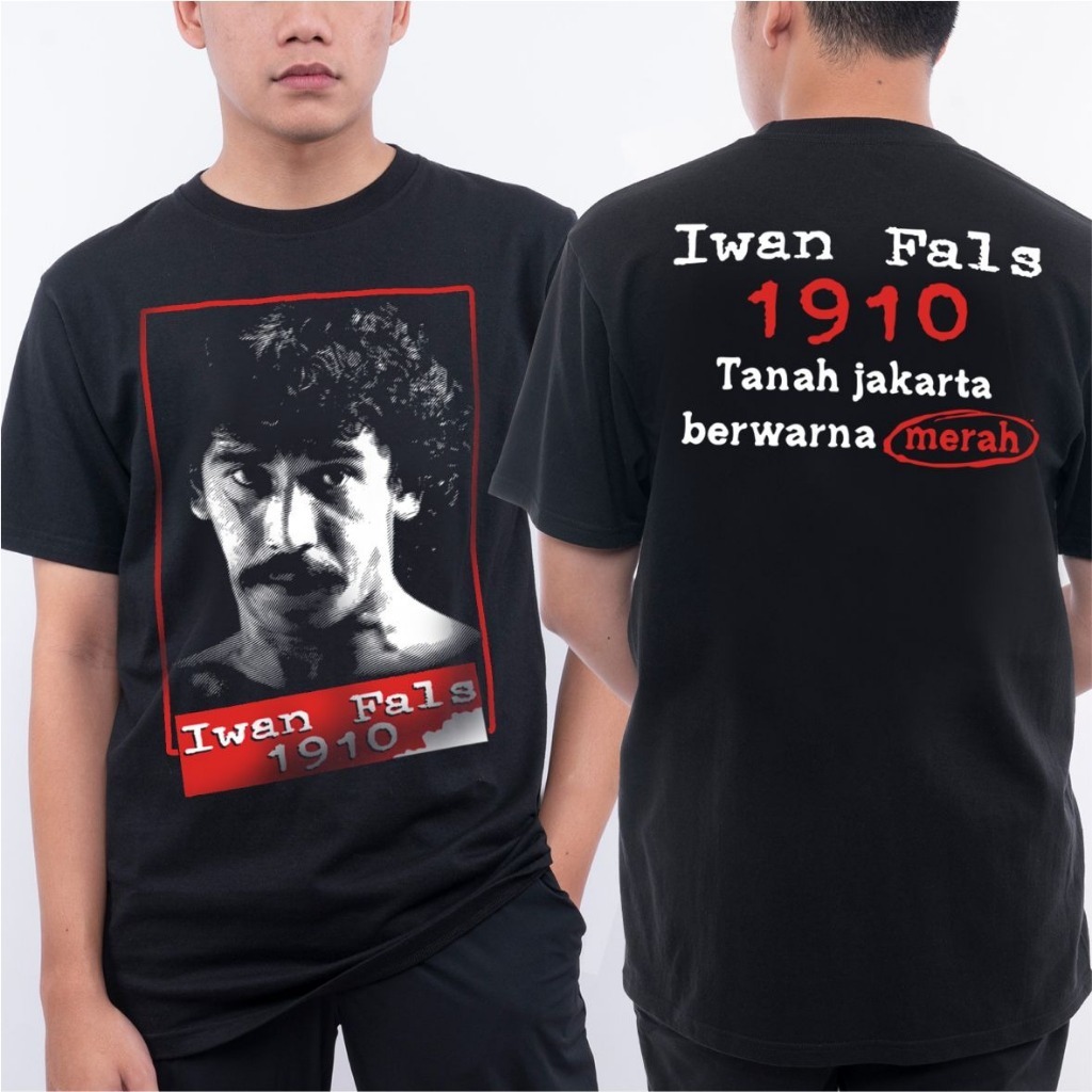 kaos iwan fals 1910 / kaos  band music iwan flas / iwan fals orang indonesia