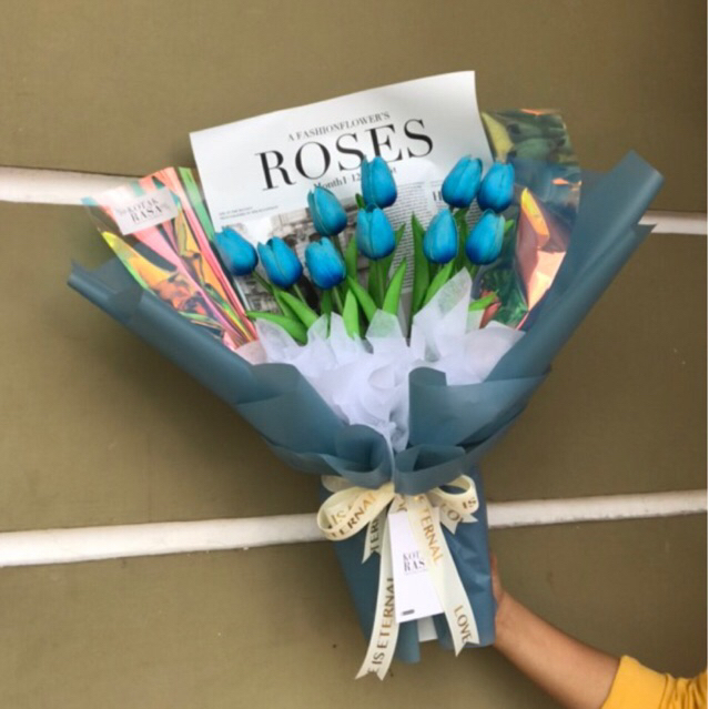Buket Tulip Artificial | Buket Bunga Tulip | Tulip Artificial Bouquet