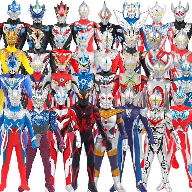 Action Figure Ultraman Zero Ginga Taiga Saga Mainan Anak