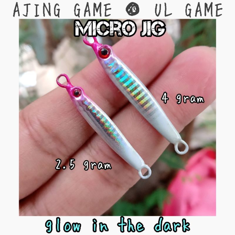 Micro Metal Jig Uceng Tasty Lure UL Jigging 2.5gr 4gr GID Umpan Casting Ajing Laosan Baramundi Baby 