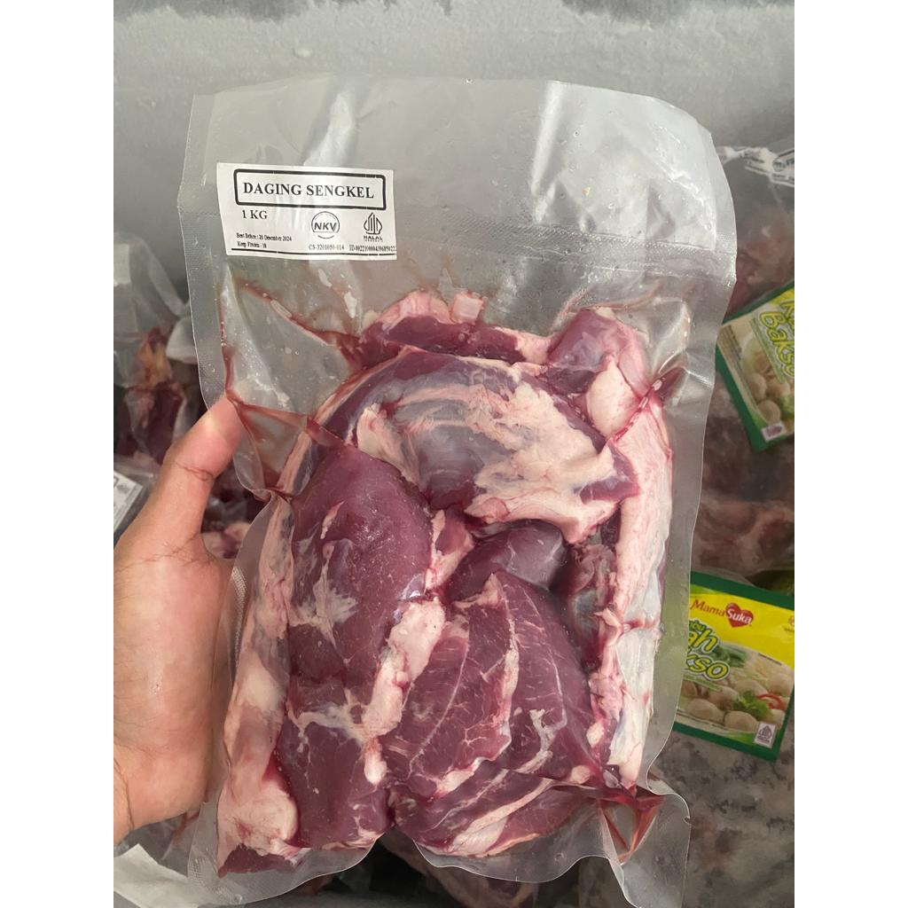 

Daging Sengkel Sapi 1kg Kualitas Premium Super Fresh Frozen 100% DAGING ASLI