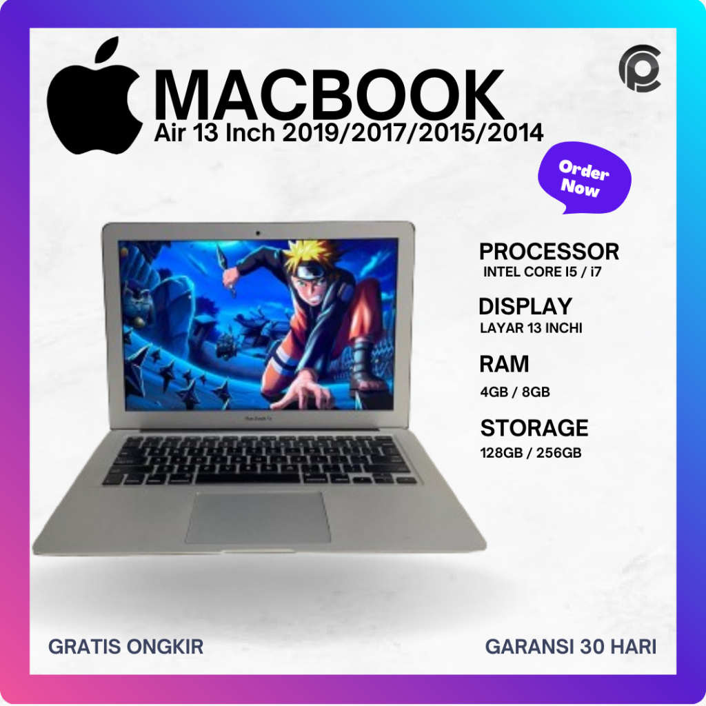 Macbook Air 13 Inch 2017 Laptop terawat Second Bergaransi